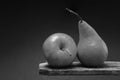 Fruit Still Life - Pear and Apple Royalty Free Stock Photo