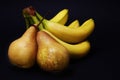 Fruit Still Life - Pear and Banana Royalty Free Stock Photo