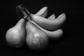 Fruit Still Life - Pear and Banana Royalty Free Stock Photo