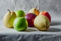 Fruit still life on the table