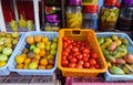 Fruit store at downtown in Port Louis, Mauritius Royalty Free Stock Photo