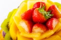 Fruit tart close up Royalty Free Stock Photo