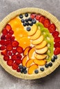 Fruit Tart Pie Preparation Ready to Bake Royalty Free Stock Photo