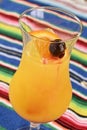 fruit tasty tropical tequila sunrise drink refreshing alcoholic drink Royalty Free Stock Photo