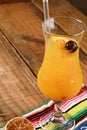 fruit tasty tropical tequila sunrise drink refreshing alcoholic drink Royalty Free Stock Photo