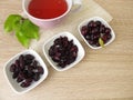 Fruit tea with dried cornelian cherry