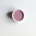 Fruit tea with milk or rose quartz jelly Royalty Free Stock Photo