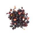 Fruit tea mix contains with hibiscus Royalty Free Stock Photo