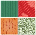 Fruit texture vector set Royalty Free Stock Photo