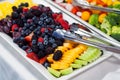 Fruit tray with fresh berries and fruit