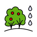 Fruit Tree Icon. Icon related to Farming And Farm. Suitable for web site design, app, user interfaces. Simple style vector