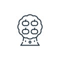 fruit tree icon vector from videogame elements concept. Thin line illustration of fruit tree editable stroke. fruit tree linear