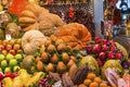 Boqueria market fruit and veg stall