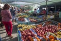 Fruit and Veg. stall at Marsaxlokk Market on Malta.