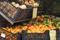 Fruit and vegetable in a market Royalty Free Stock Photo