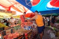 Fruit and vegetable sellers at the market