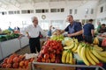 Fruit and vegetable sellers at the market