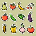 Fruit and vegetable set