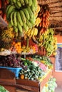 Fruit and vegetable shop. India Royalty Free Stock Photo