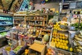 Fruit vegetable shop on the street of the city of Madrid. Royalty Free Stock Photo