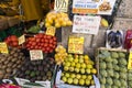 Fruit vegetable shop on the street of the city of Madrid. Royalty Free Stock Photo