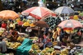 Fruit and Vegetable Stalls, Municipal Market, near Rue Heliodoro Salgado,Panaji, Goa, India Royalty Free Stock Photo