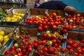 Fruit and vegetable stand in the Acre market Royalty Free Stock Photo