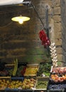 Fruit and vegetable stand on street of Florence, Italy Royalty Free Stock Photo