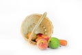 Fruit and vegetables in a basket Royalty Free Stock Photo