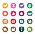 Fruit and Vegetables Color Icons