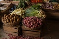 Fruit and vegetables market on Sri lanka Royalty Free Stock Photo