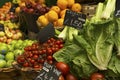 Fruit and vegetables at market