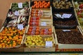 Fruit, Vegetables and nuts for Sale at Treviso Market Italy