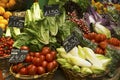 Fruit and vegetables for sale at market