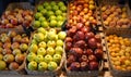 Fruit and vegetables on a shop Royalty Free Stock Photo