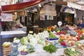 Fruit and vegetables stall in a ambulant market place