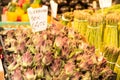 Fruit and vegetables stall at the Venice market, Italy. Royalty Free Stock Photo