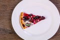 Fruit vegetarin pizza Royalty Free Stock Photo