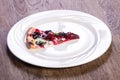 Fruit vegetarin pizza Royalty Free Stock Photo