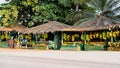 Fruit Vendors at Sultan Qaboos Street in salalah, oman, Dhofar Governorate Royalty Free Stock Photo