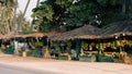 Fruit Vendors at Sultan Qaboos Street in salalah, oman, Dhofar Governorate Royalty Free Stock Photo