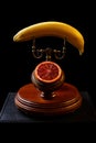 Fruit and a vintage telephone Royalty Free Stock Photo