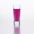 Fruit vodka in the shot glass Royalty Free Stock Photo