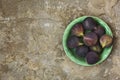 Fruit, wasp, dried, inside, tree, green, fresh, purple