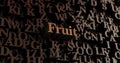 Fruit - Wooden 3D rendered letters/message