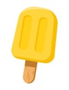 Fruit yellow ice lolly drawn vector icon Royalty Free Stock Photo