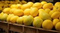 fruit yellow seedless watermelon Royalty Free Stock Photo