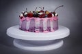 Fruit yoghurt cake Royalty Free Stock Photo