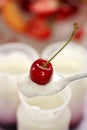 Fruit yogurt Royalty Free Stock Photo