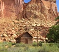 Fruita Schoolhouse Capitol Reef National Park Royalty Free Stock Photo